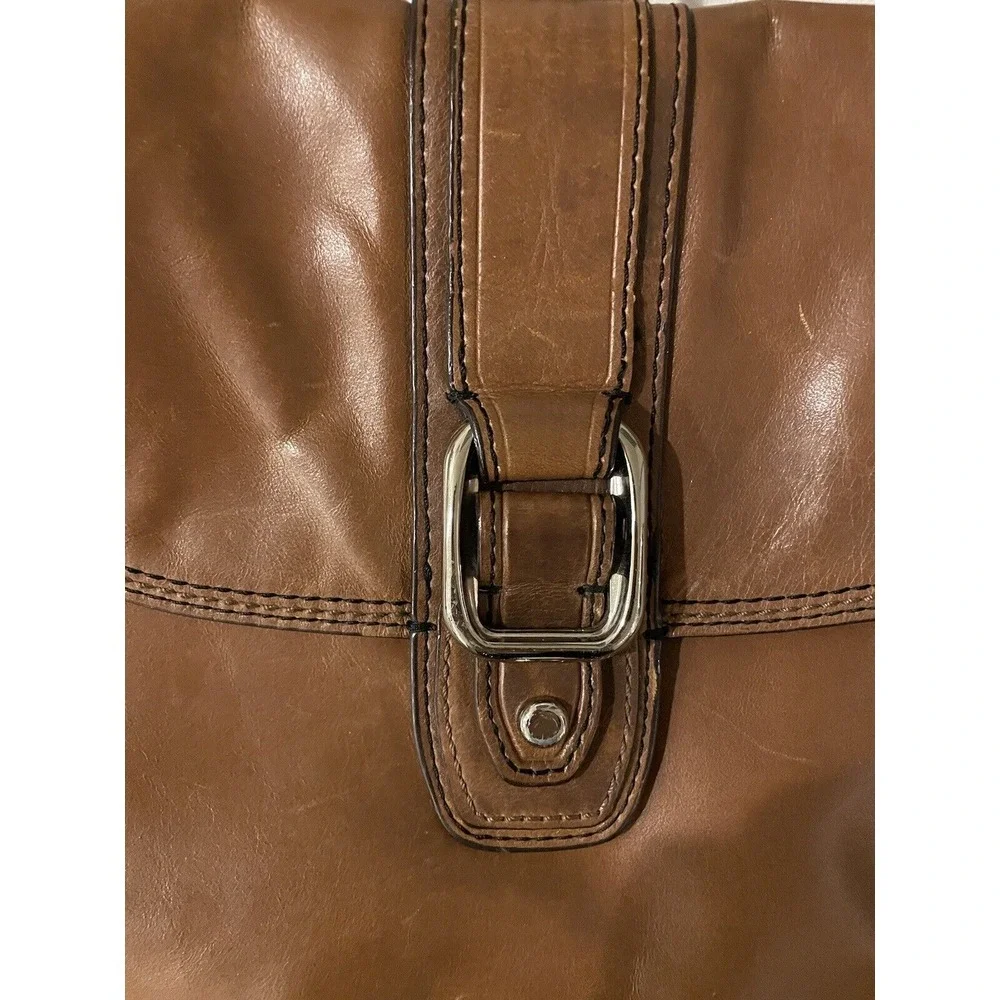Fossil Shoulder Bag Crossbody Bag Leather Brown Shoulder Bag Messenger Bag - Picture 2 of 9